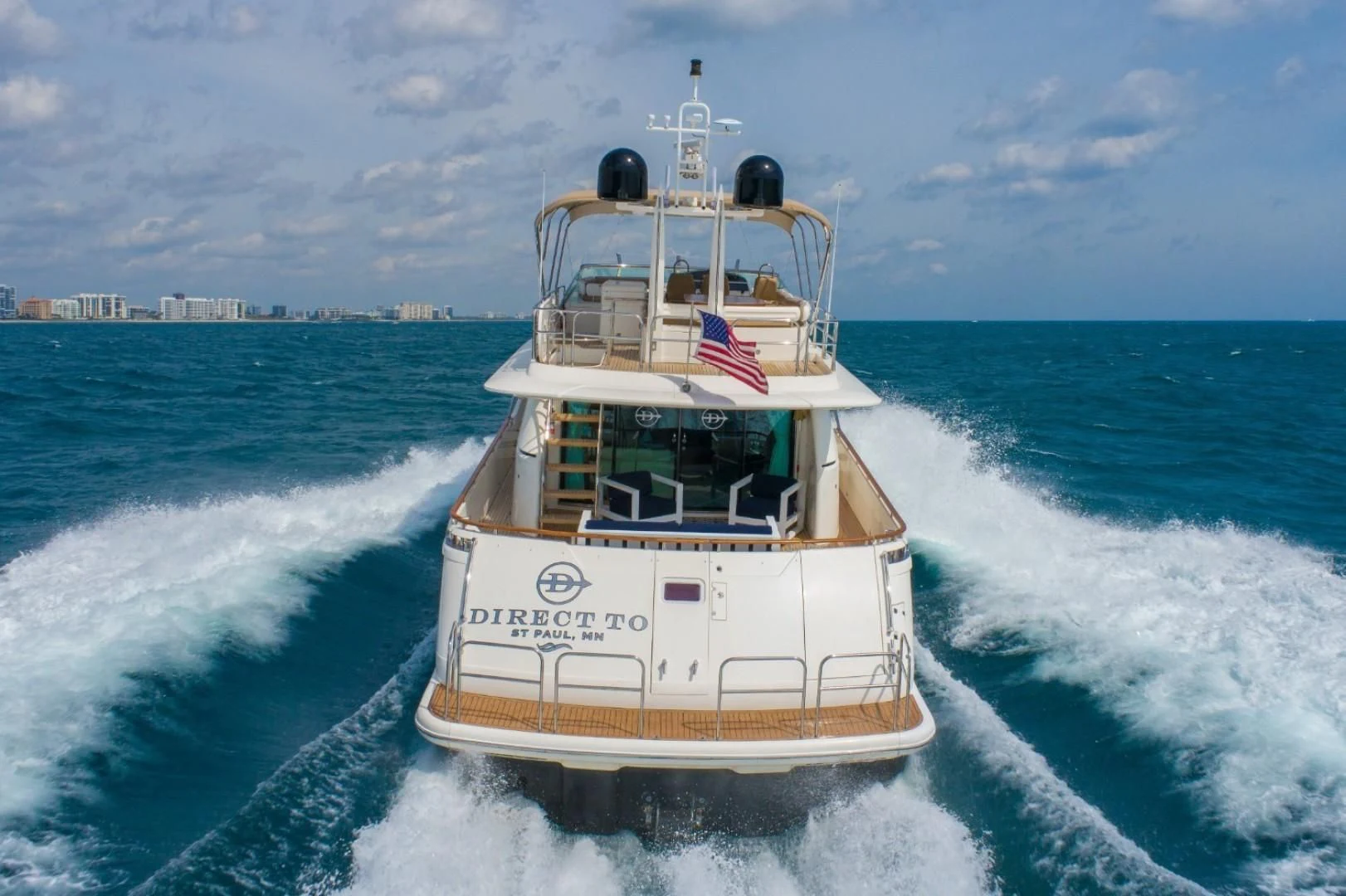 a boat on the water aboard DIRECT TO Yacht for Sale