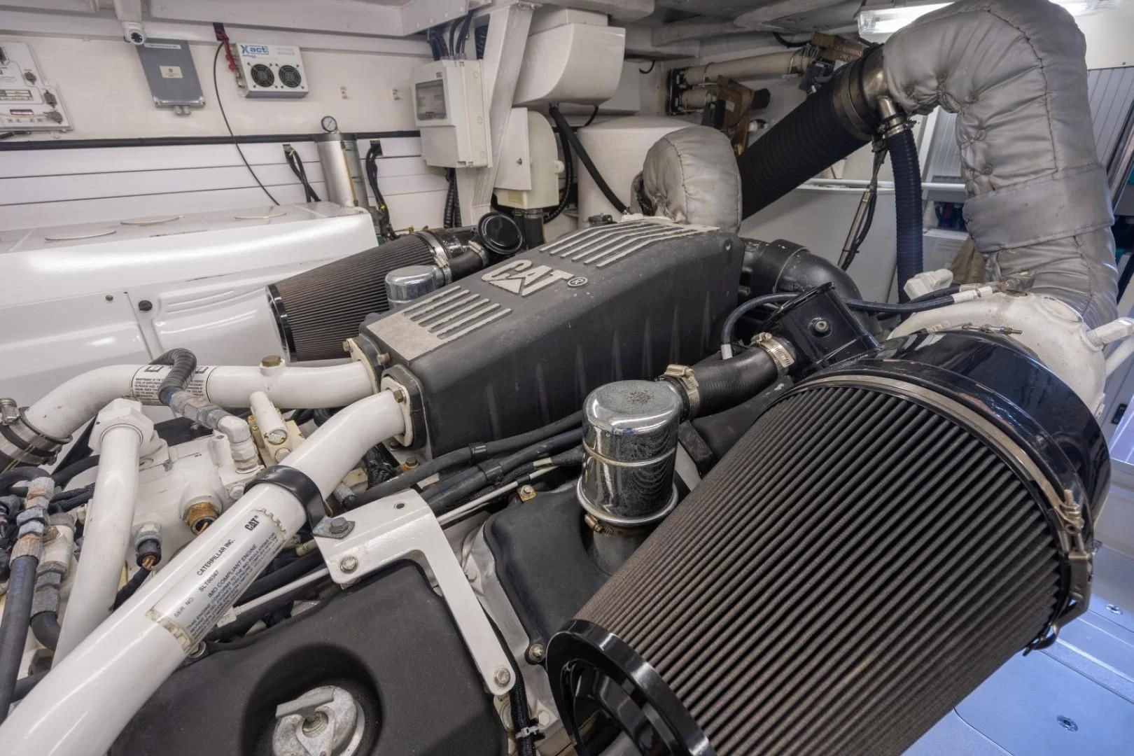 a machine with a large metal cylinder aboard DIRECT TO Yacht for Sale