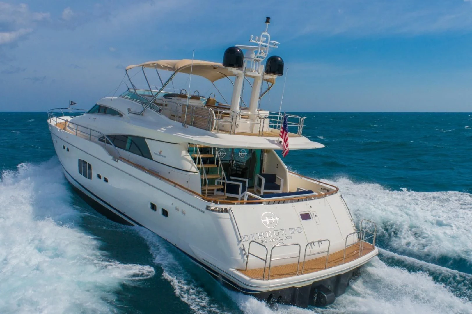 a boat on the water aboard DIRECT TO Yacht for Sale