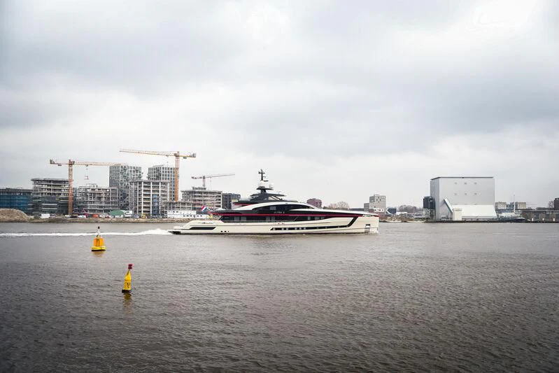 a boat on the water aboard ULTRA G Yacht for Sale