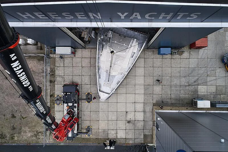 a satellite dish on a rooftop aboard ULTRA G Yacht for Sale