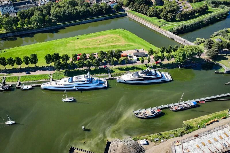 boats on a river aboard ULTRA G Yacht for Sale
