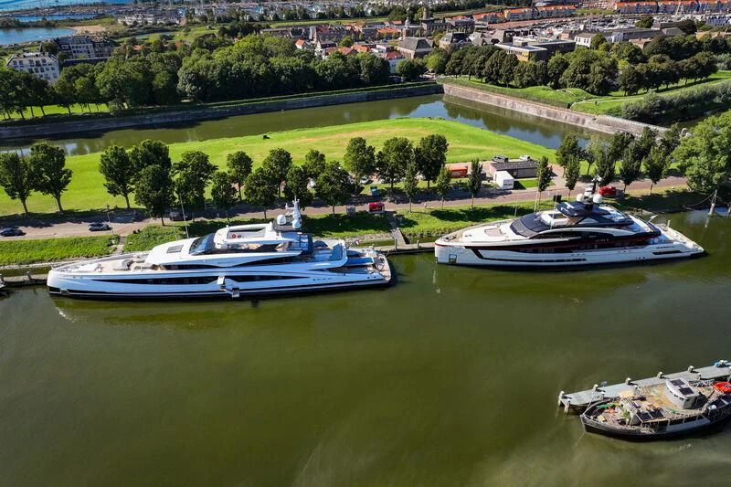 boats on a river aboard ULTRA G Yacht for Sale