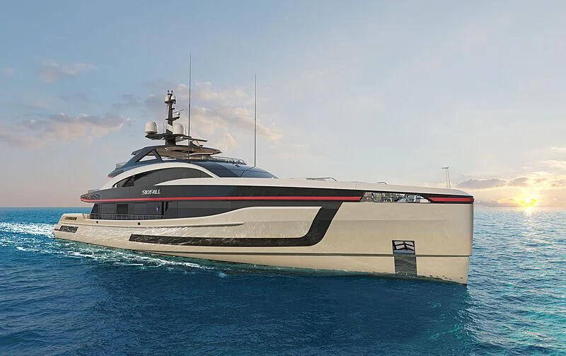 a boat on the water aboard ULTRA G Yacht for Sale