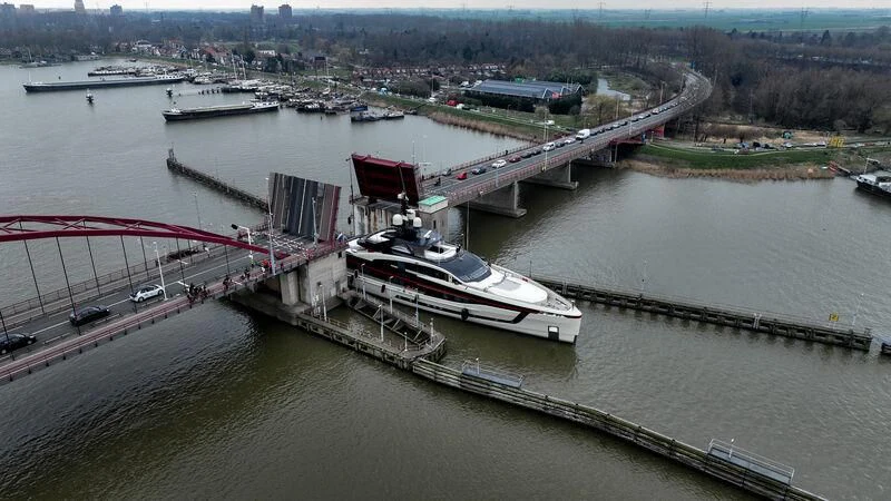 a bridge over a body of water aboard ULTRA G Yacht for Sale