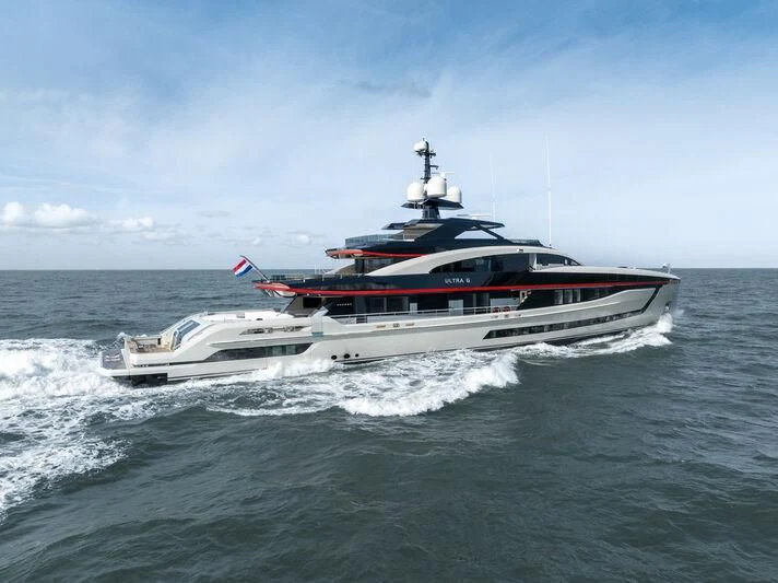 a boat on the water aboard ULTRA G Yacht for Sale