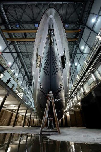 a large metal object in 30 St Mary Axe aboard ULTRA G Yacht for Sale