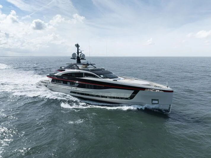 a boat on the water aboard ULTRA G Yacht for Sale