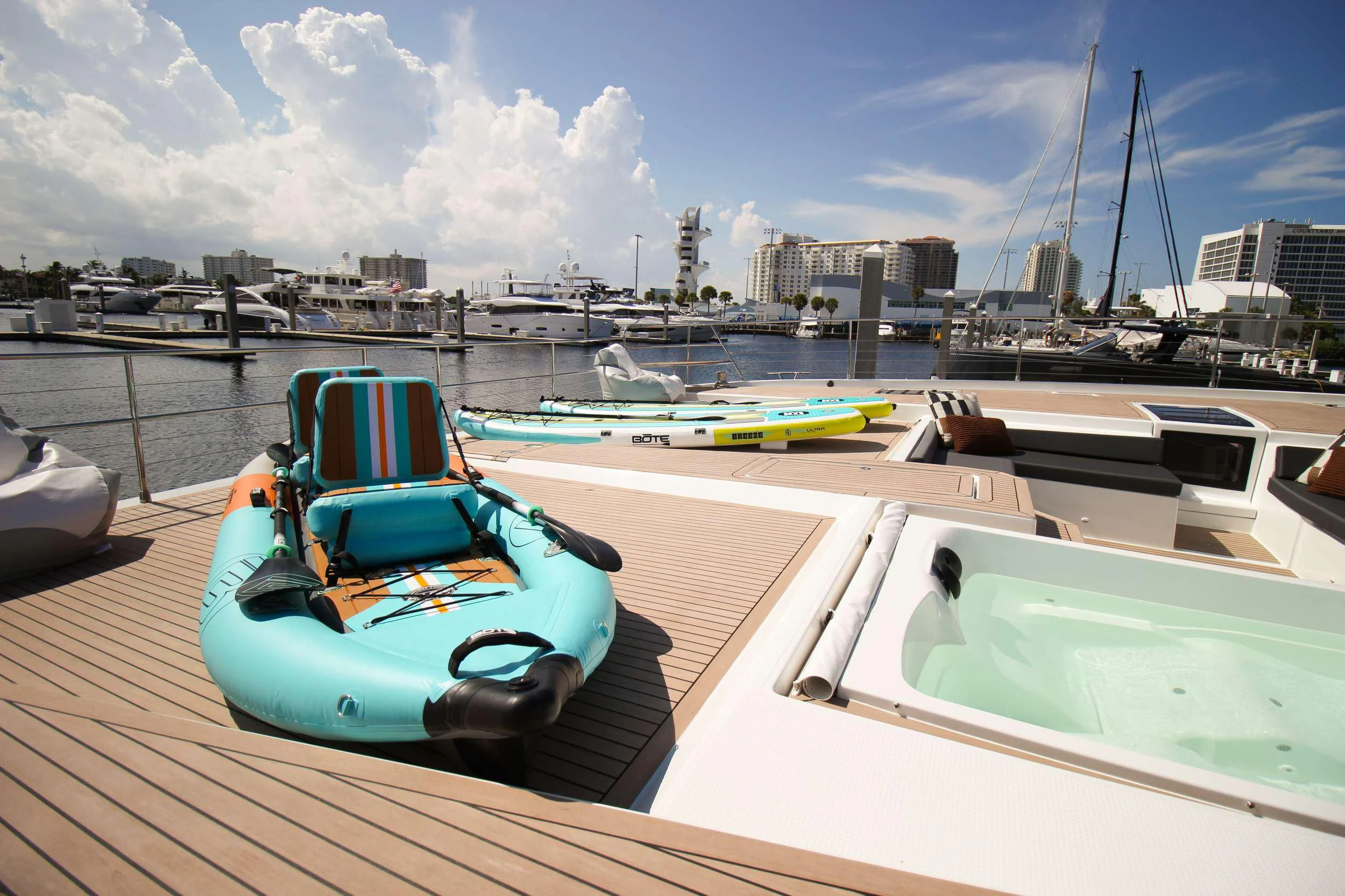 a boat on the water aboard PRINCESS MILA Yacht for Charter