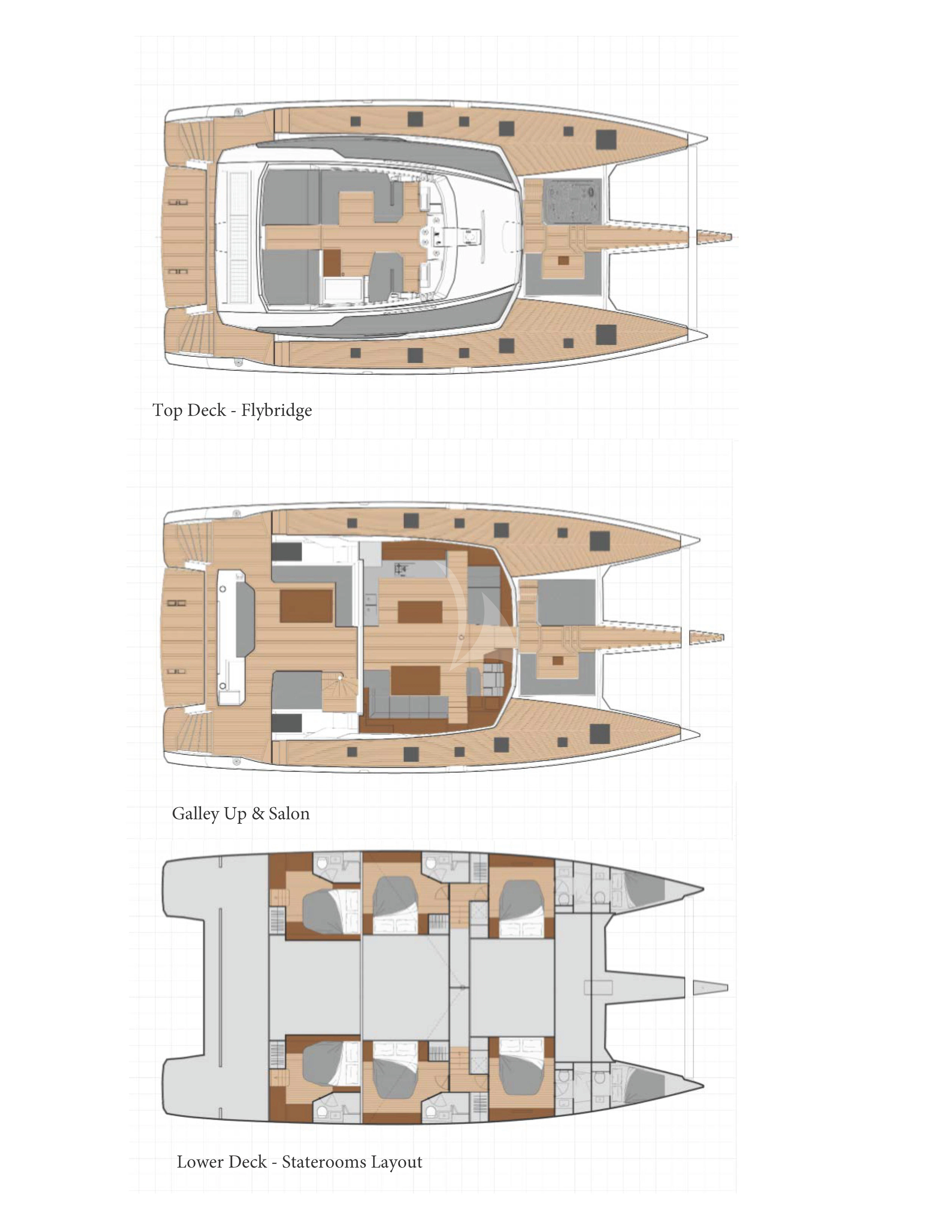 diagram aboard PRINCESS MILA Yacht for Charter