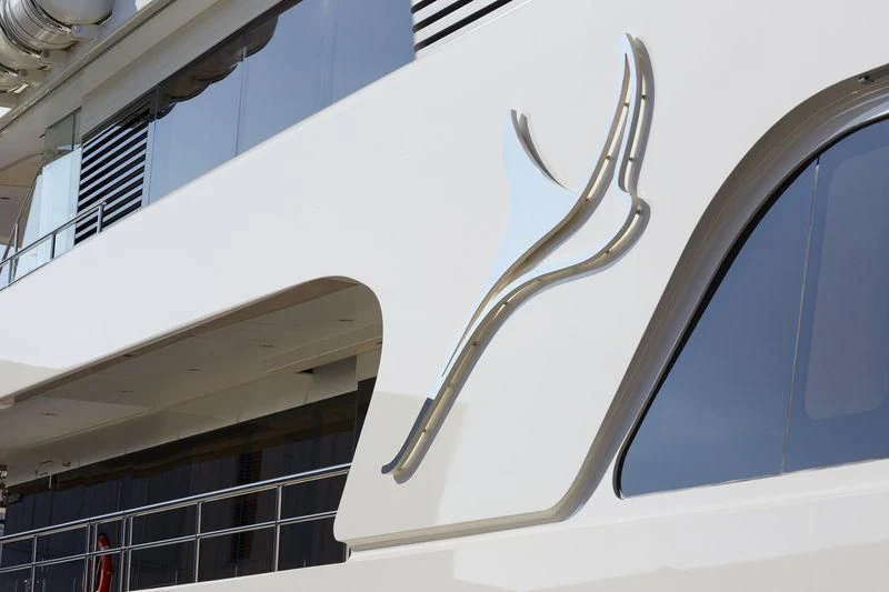 a large metal pipe aboard SAMAYA Yacht for Sale