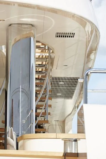 a metal object with a metal frame aboard SAMAYA Yacht for Sale