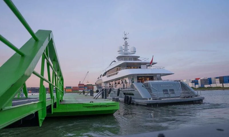a boat on the water aboard RELIANCE Yacht for Sale