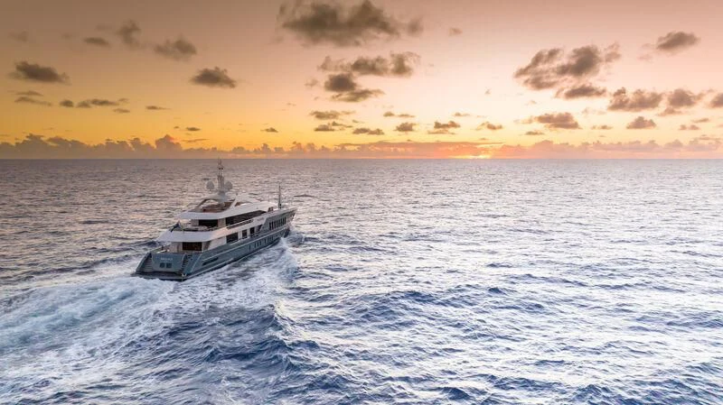 a boat in the water aboard RELIANCE Yacht for Sale