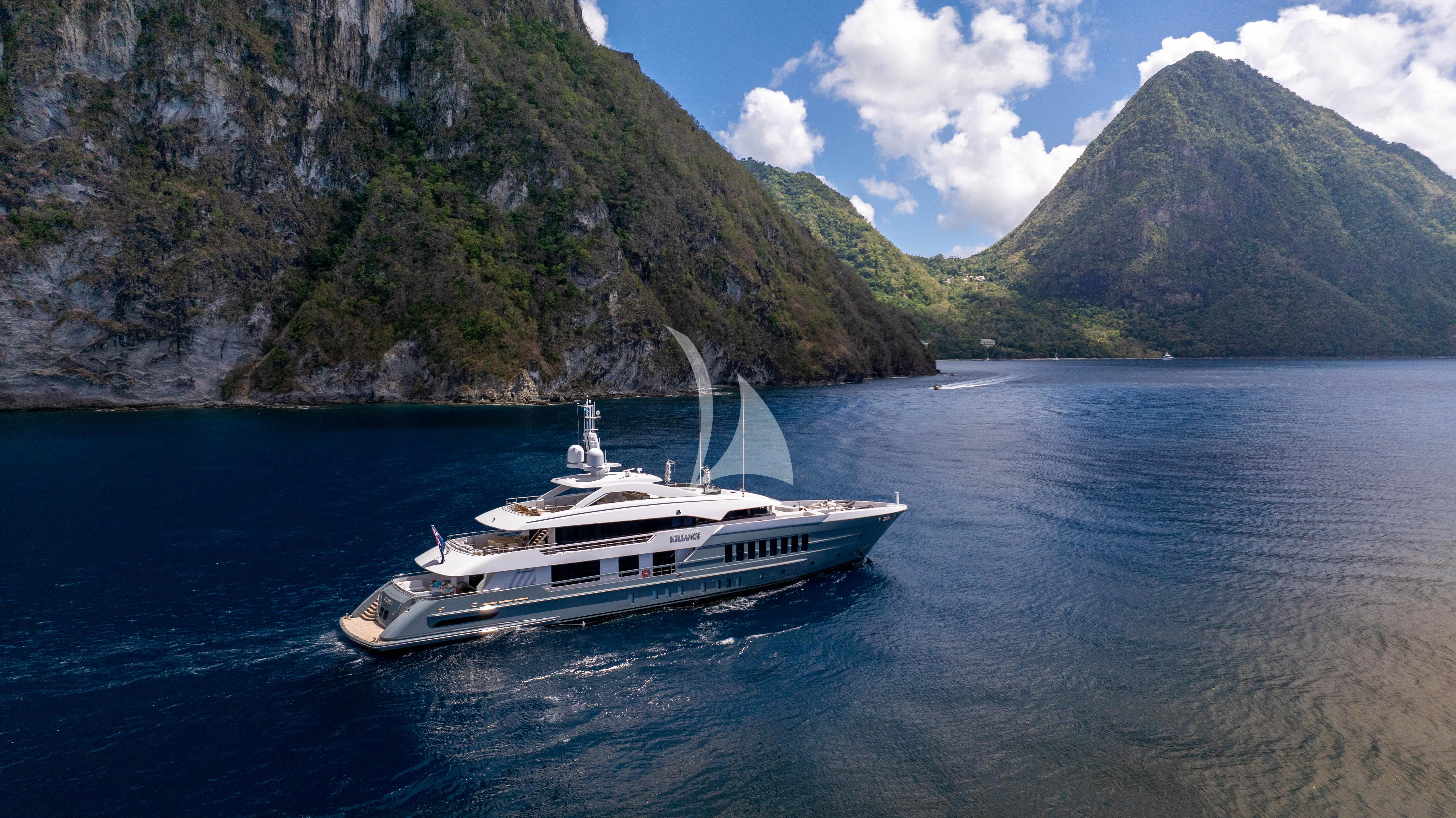a boat on the water aboard RELIANCE Yacht for Sale