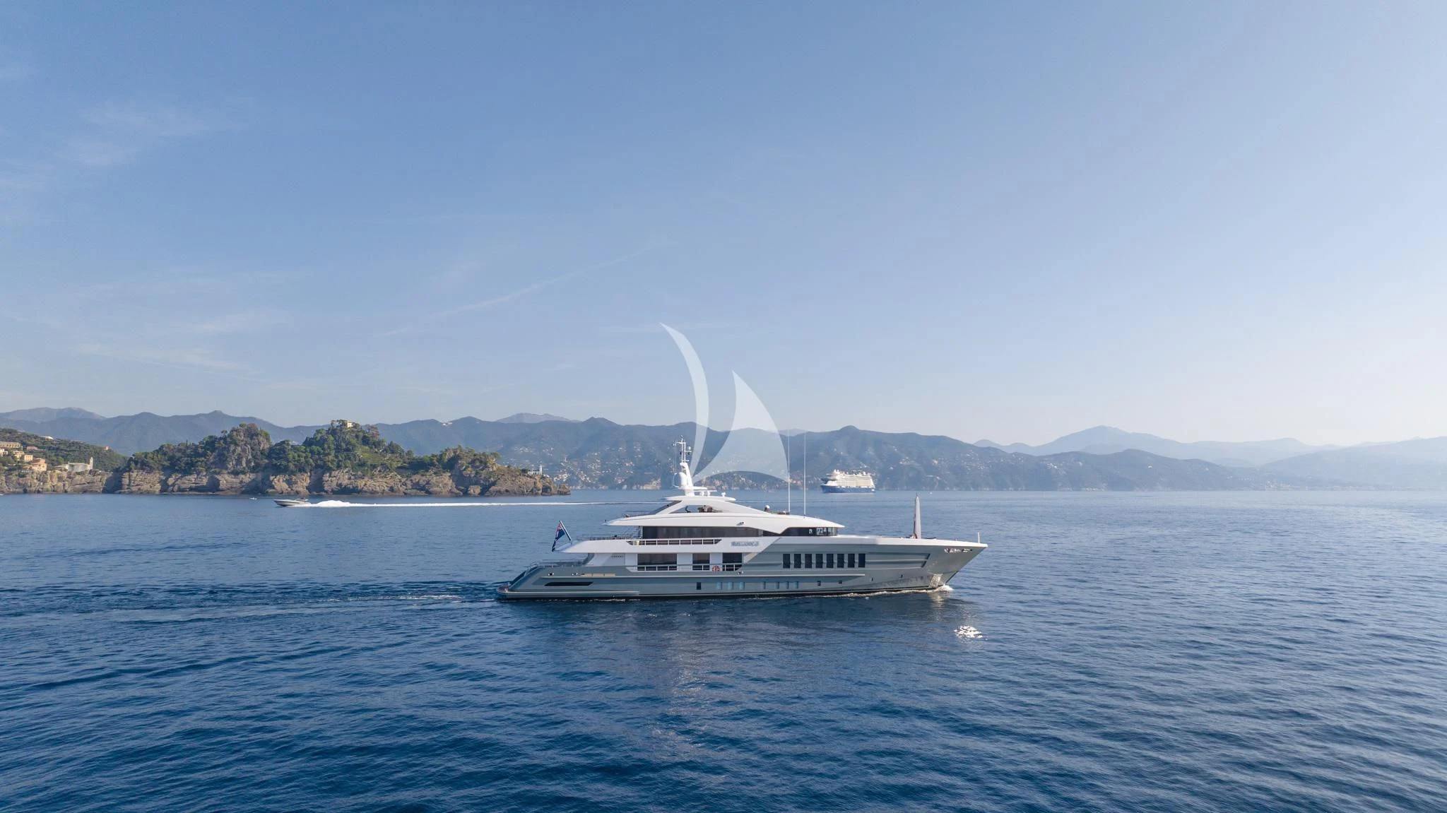 a boat in the water aboard RELIANCE Yacht for Sale