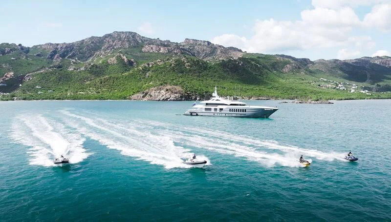 a boat on the water aboard RELIANCE Yacht for Sale