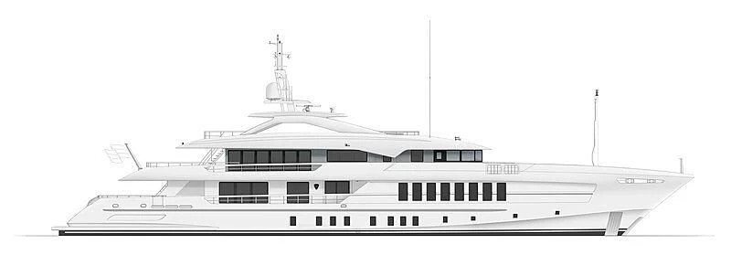 a large white building aboard RELIANCE Yacht for Sale