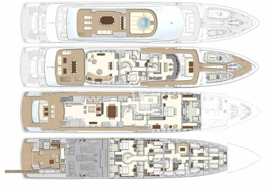 diagram aboard RELIANCE Yacht for Sale