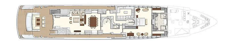 diagram aboard RELIANCE Yacht for Sale