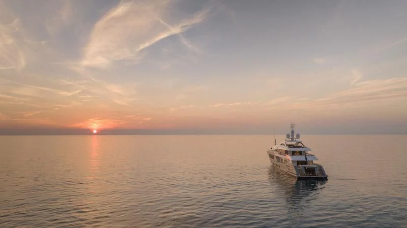 a boat in the water aboard RELIANCE Yacht for Sale
