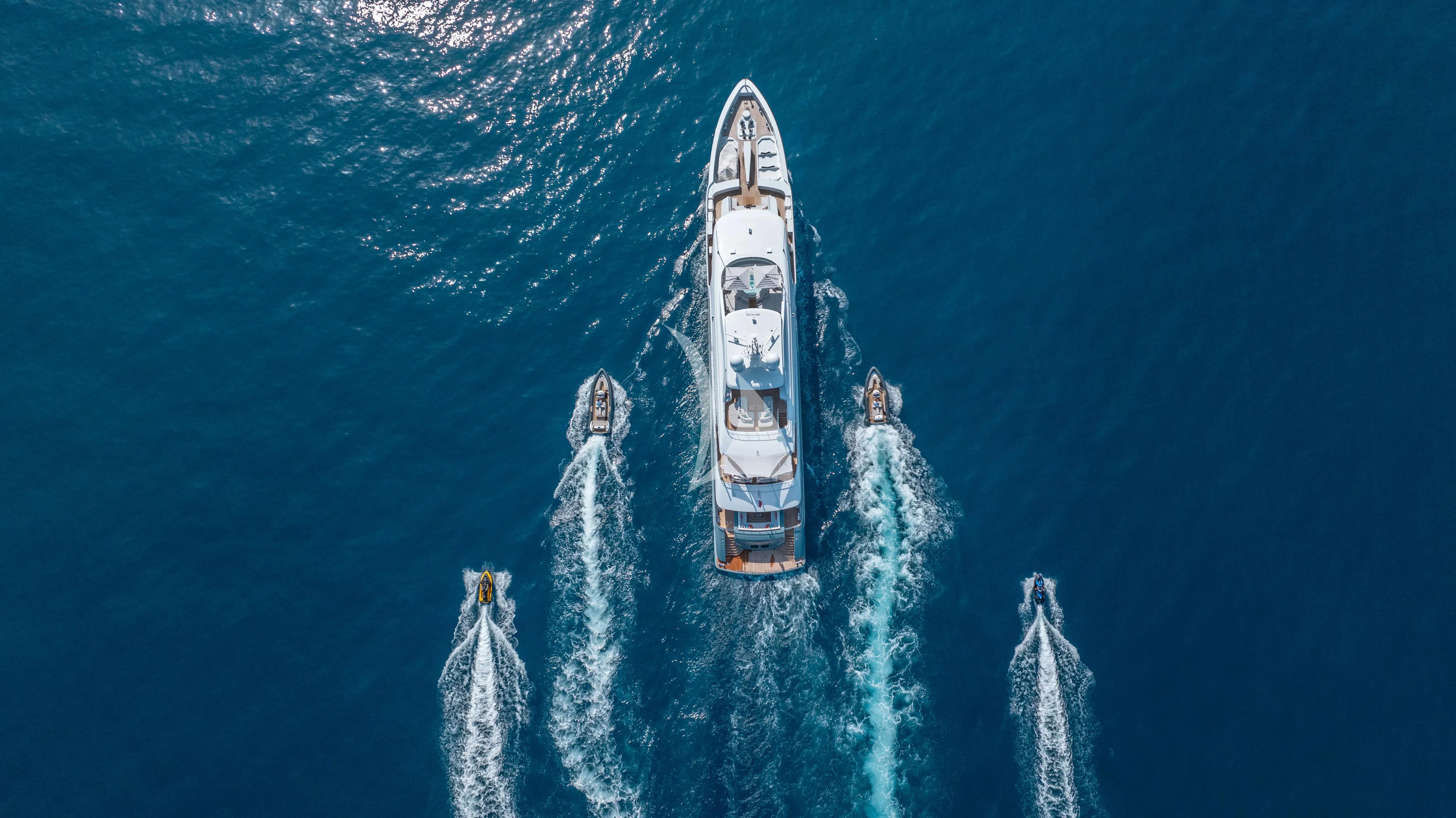 a boat in the water aboard RELIANCE Yacht for Sale