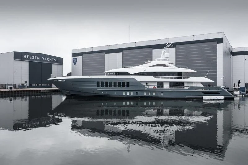 a large white building aboard RELIANCE Yacht for Sale