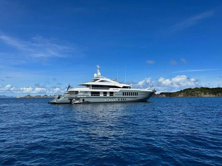 a boat in the water aboard RELIANCE Yacht for Sale