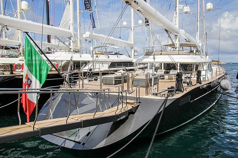 a boat on the water aboard SEVEN Yacht for Sale