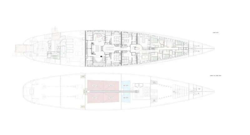 diagram aboard SEVEN Yacht for Sale