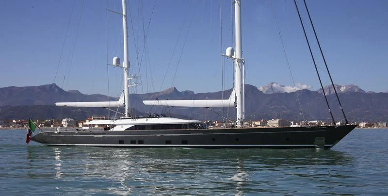 a boat on the water aboard SEVEN Yacht for Sale
