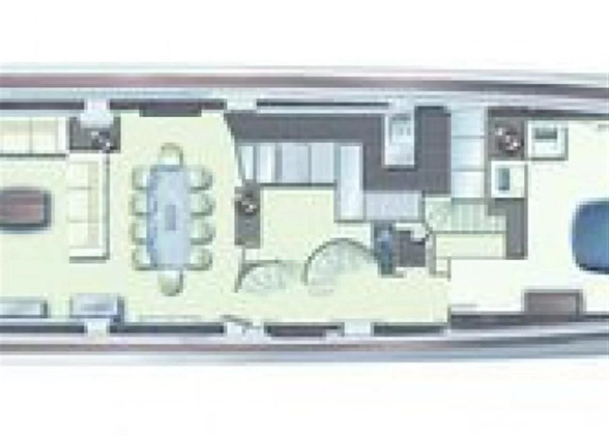 a building with a large window aboard VIVERE Yacht for Sale