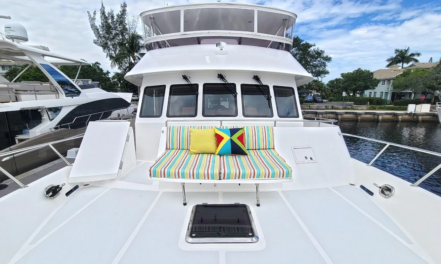 a boat on the water aboard SUERTUDO Yacht for Sale