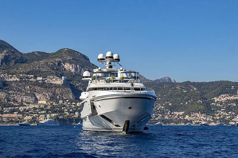 a boat in the water aboard LIONHEART Yacht for Sale