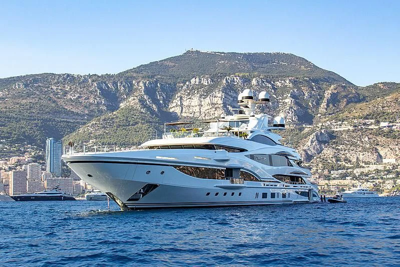 a yacht in the water aboard LIONHEART Yacht for Sale