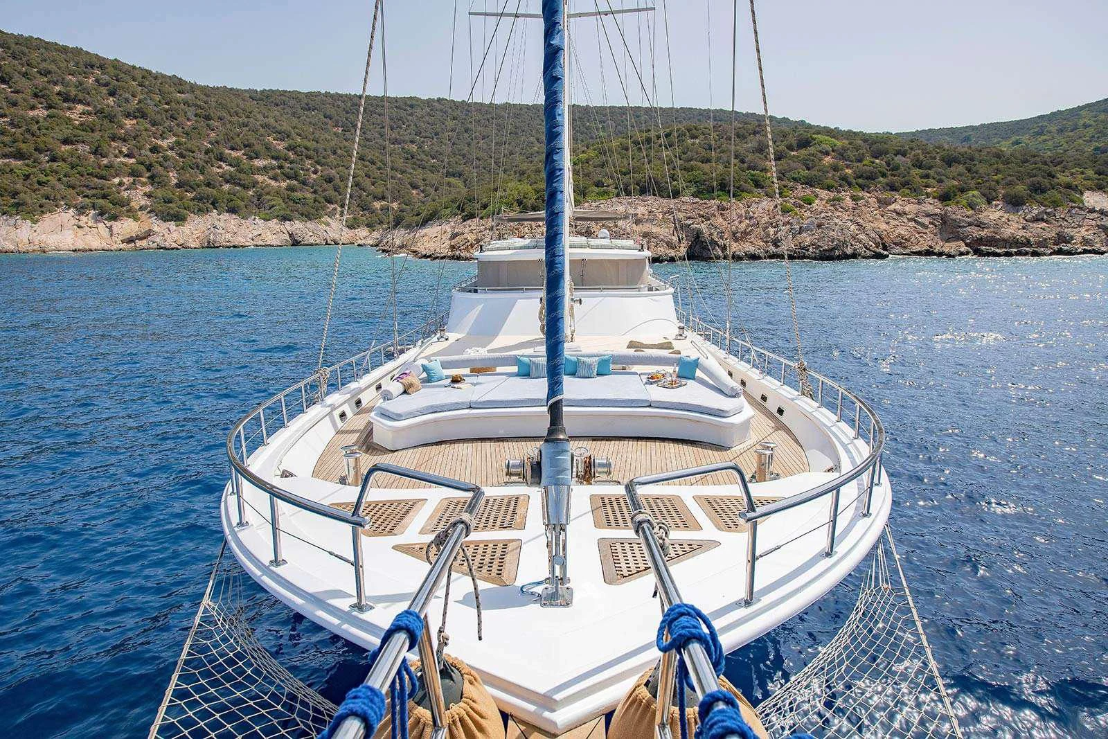 a boat on the water aboard THE WALL Yacht for Sale