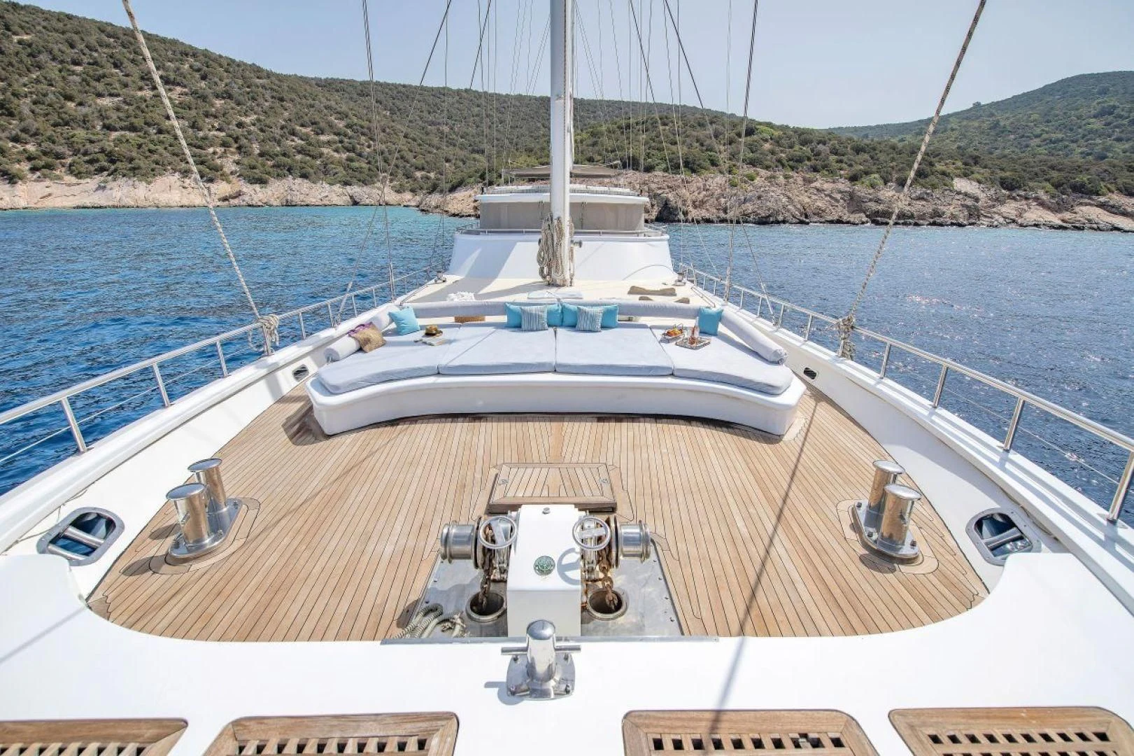 a boat on a body of water aboard THE WALL Yacht for Sale