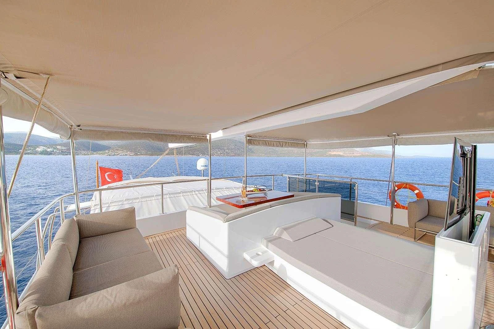 a boat on the water aboard THE WALL Yacht for Sale