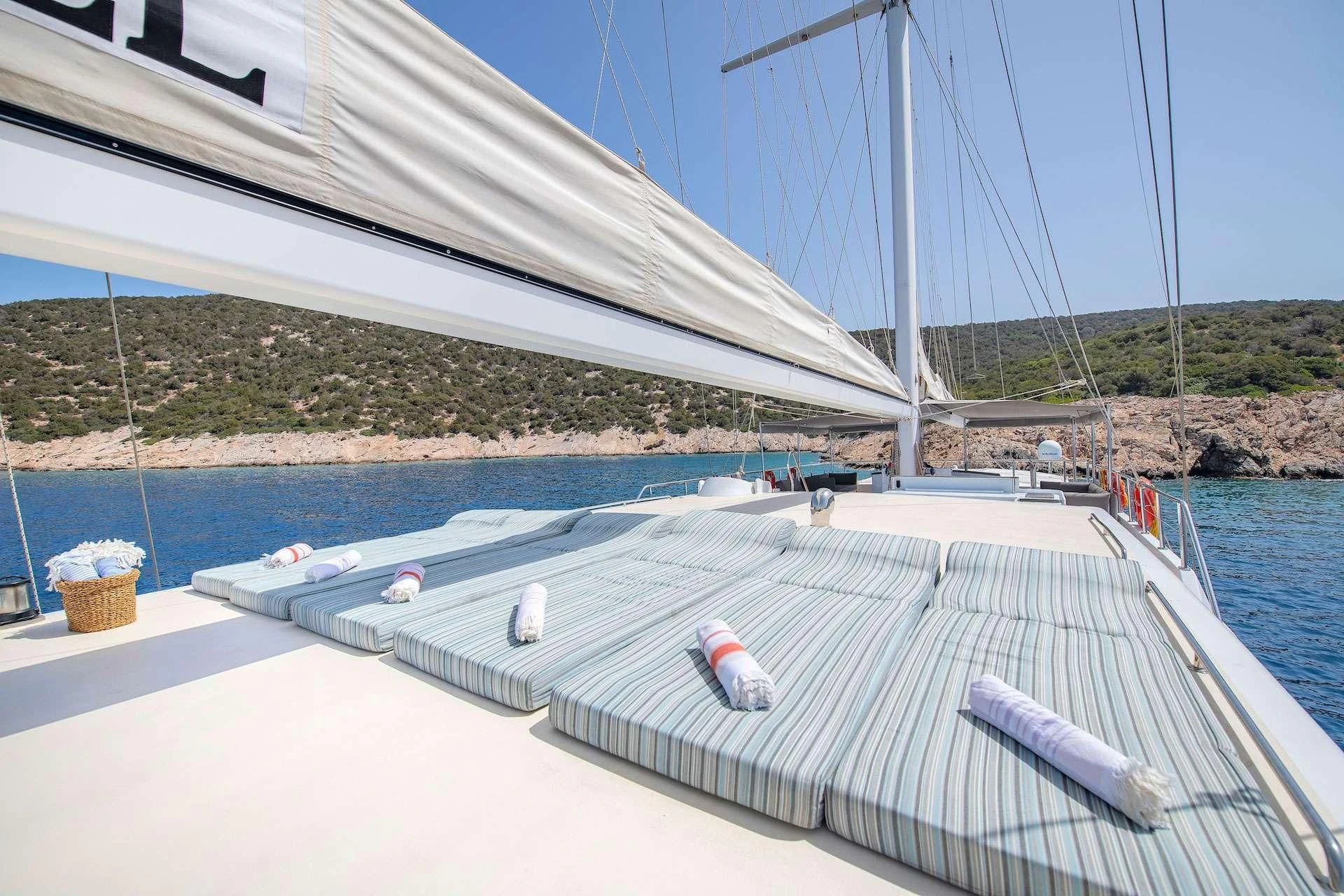 a boat on the water aboard THE WALL Yacht for Sale