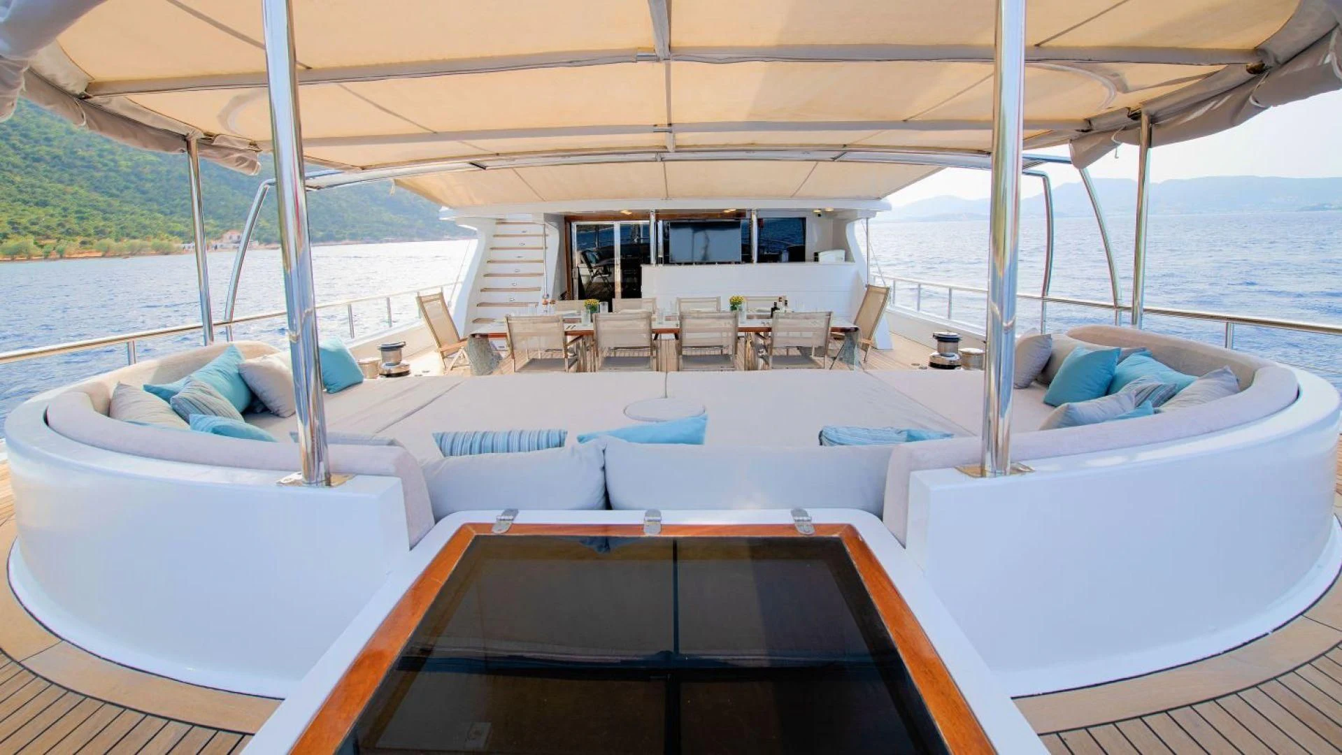 a boat on the water aboard THE WALL Yacht for Sale