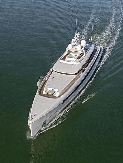 a high angle view of a ship aboard JC Yacht for Sale