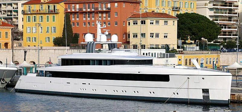 a large white boat in the water aboard JC Yacht for Sale
