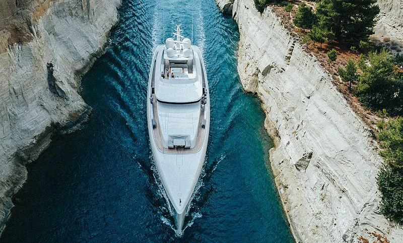 a boat on a body of water aboard JC Yacht for Sale