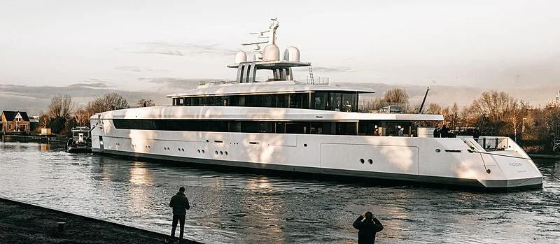 a large white boat aboard JC Yacht for Sale
