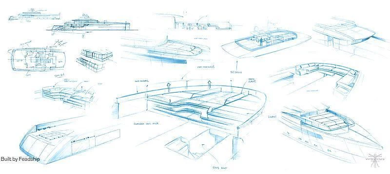diagram, engineering drawing aboard JC Yacht for Sale