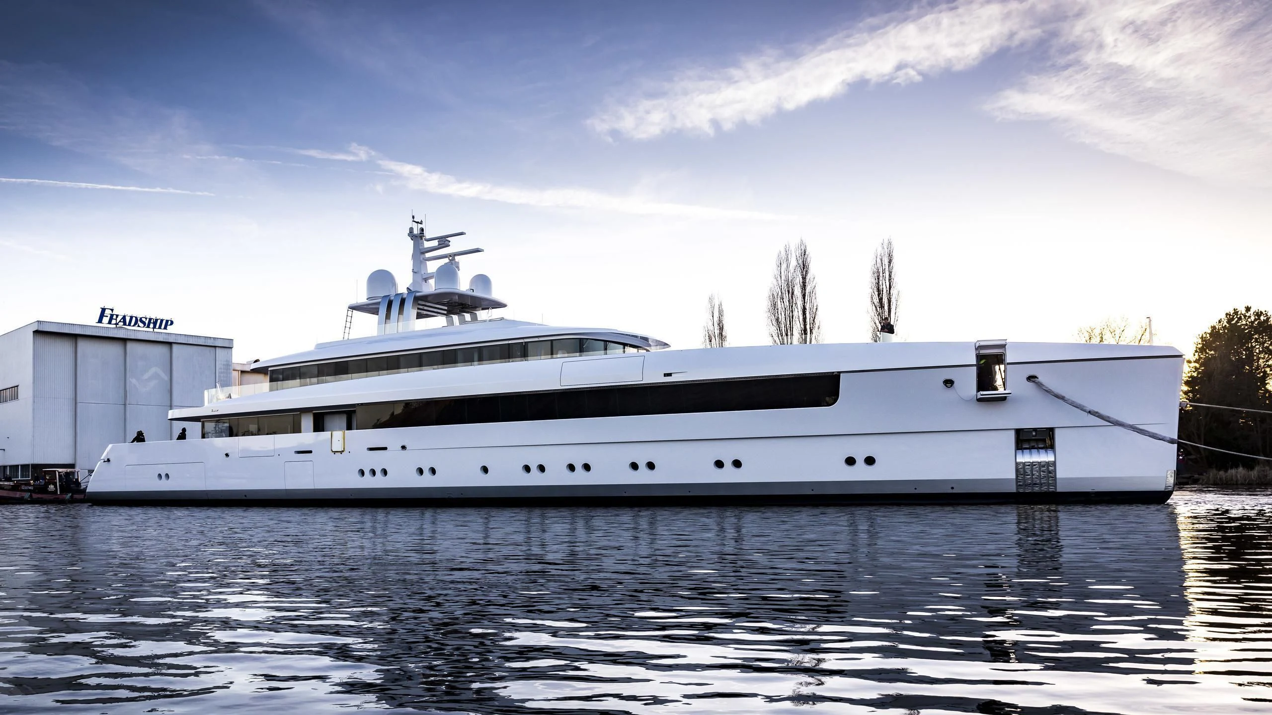 a large white boat aboard JC Yacht for Sale