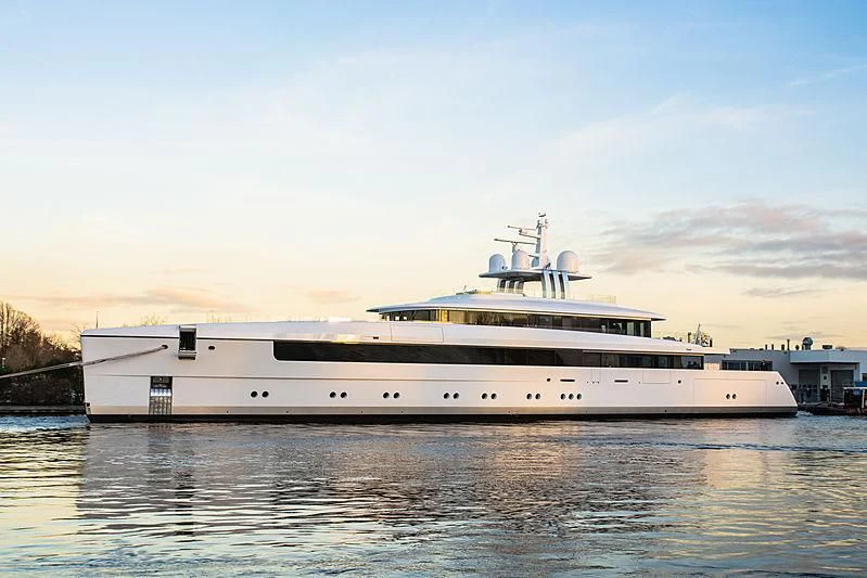 a large white ship aboard JC Yacht for Sale