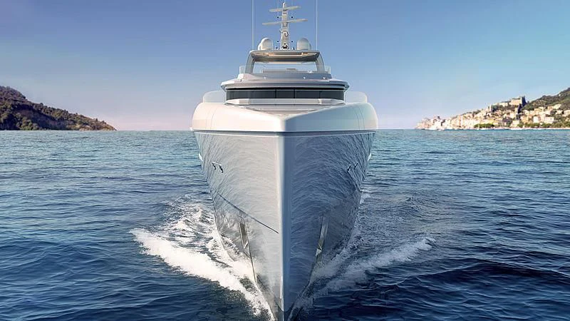 a large ship in the water aboard JC Yacht for Sale