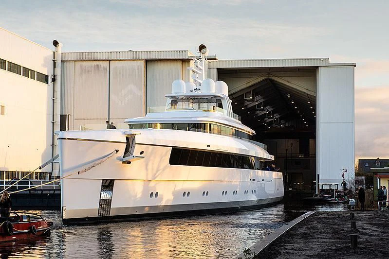 a large white boat aboard JC Yacht for Sale