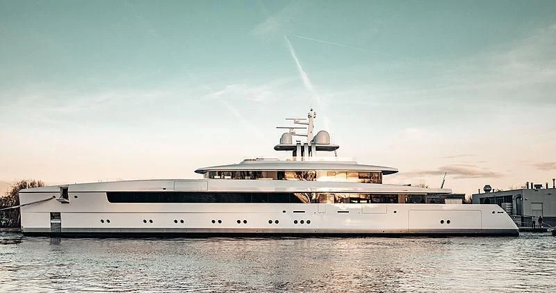 a large white ship aboard JC Yacht for Sale